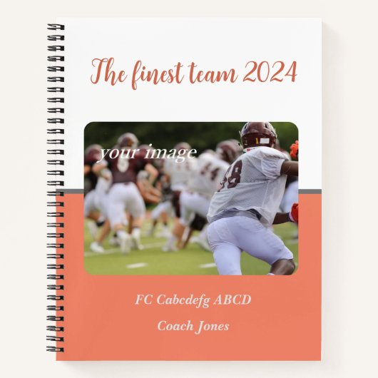 Personalisiert Image Best Team Notebook Notizblock (Vorderseite)