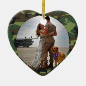 Personalisiert immer mein Heldenarmee Camouflage F Keramik Ornament (Vorne)