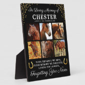 Personalisiert in der Erinnerung Fotoplatte (Seite)