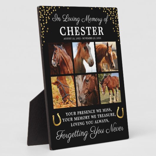 Personalisiert in der Erinnerung Fotoplatte (Seite)