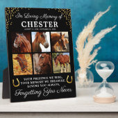 Personalisiert in der Erinnerung Fotoplatte (Seite)