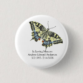 Personalisiert in der Gedächtnismesse für Erinneru Button