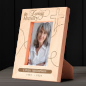 Personalisiert in der liebenden Erinnerung Holzkre Geätzte Rahmen