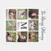 Personalisiert in der Lieblingsfotografie Fleecedecke (Vorderseite (Horizontal))