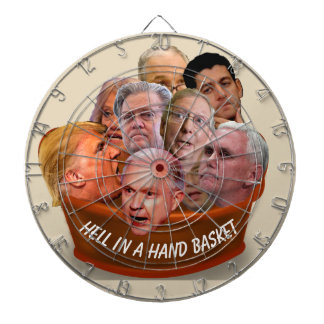 Personalisiert in einem Handkorb 2017 Dartscheibe