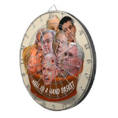 Personalisiert in einem Handkorb 2017 Dartscheibe (Vorderseite rechts)