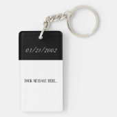 Personalisiert in liebevollem schlüsselanhänger (Rückseite)