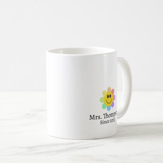 Personalisiert in meiner Lehrerzeit - Retro der Gr Kaffeetasse (VorderseiteRechts)