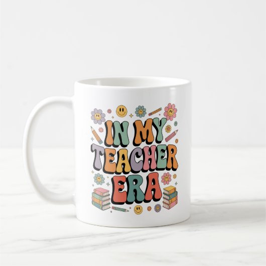 Personalisiert in meiner Lehrerzeit - Retro der Gr Kaffeetasse (Links)