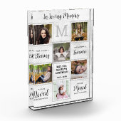 Personalisiert in Memorial zur Erinnerung Fotoblock (Links)
