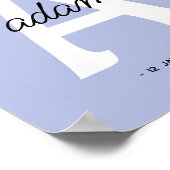 Personalisiert | Individuelle Name Monogram Poster (Ecke)