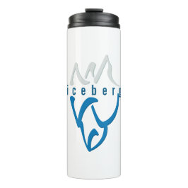 Personalisiert Inspiration Blue Abstrakt Iceberg Thermosbecher