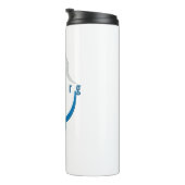 Personalisiert Inspiration Blue Abstrakt Iceberg Thermosbecher (Nach rechts gedreht)