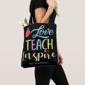 Personalisiert Inspiriert Teacher für buntes Zitat Tasche (Von Nahem)