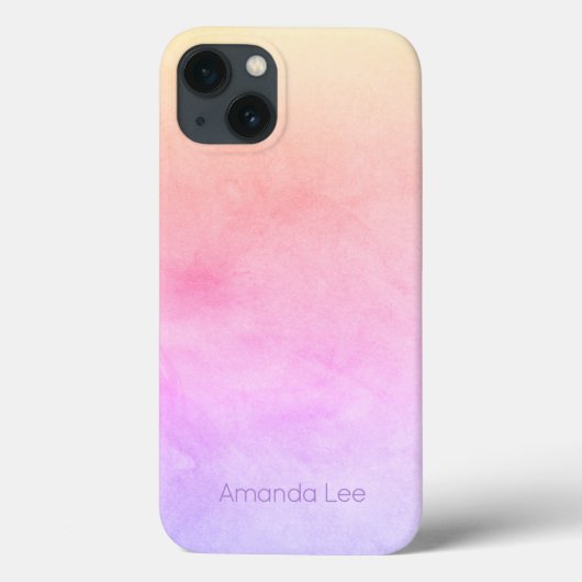 Personalisiert Intense Frosty Rainbow Blend Ombre Case-Mate iPhone Hülle (Rückseite)