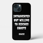 Personalisiert Introvertiertes Ghost Case-Mate iPhone Hülle (Rückseite)
