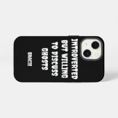 Personalisiert Introvertiertes Ghost iPhone Hülle (Rückseite (Horizontal))