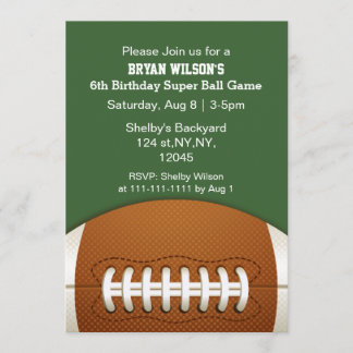 Personalisiert Invites Sports Party Fußball Thema Einladung