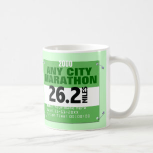 Personalisiert irgendein Stadt-Marathon, 26,2 Kaffeetasse