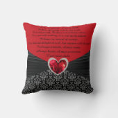 Personalisiert irgendein Zahl-Jahrestags-Kissen Kissen (Rückseite)