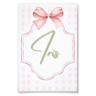 Personalisiert Iris Baby Girl Kinderzimmer Art Pin Fotodruck