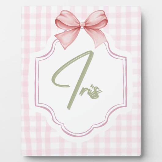 Personalisiert Iris Baby Girl Kinderzimmer Art Pin Fotoplatte (Vorderseite)