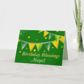 Personalisiert Irish Birthday Segen Scripture Karte (Vorderseite)