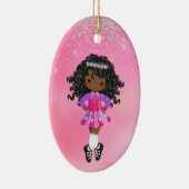 Personalisiert Irish Dance African American Holida Keramik Ornament (Rechts)