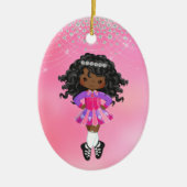 Personalisiert Irish Dance African American Holida Keramik Ornament (Vorne)