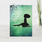 Personalisiert Irish Dance Beautiful Green Mandala Karte (Rückseite)