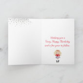 Personalisiert Irish Dance Blond Girl Geburtstag Karte (Innenseite)