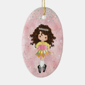 Personalisiert Irish Dance Brünett Girl Keramik Ornament (Rechts)