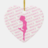 Personalisiert Irish Dance Hard Shoe Weihnachten Keramik Ornament (Vorne)