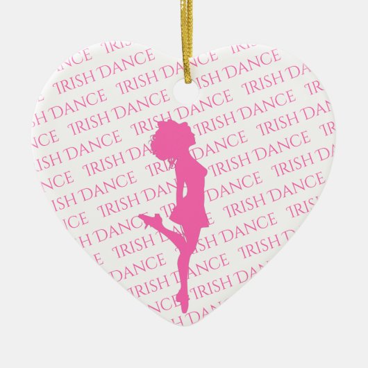 Personalisiert Irish Dance Hard Shoe Weihnachten Keramik Ornament (Vorne)