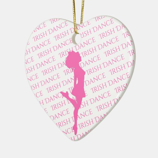 Personalisiert Irish Dance Hard Shoe Weihnachten Keramik Ornament (Links)