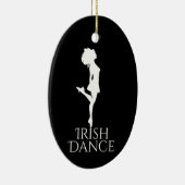 Personalisiert Irish Dance Hard Shoe Weihnachten Keramik Ornament (Rechts)