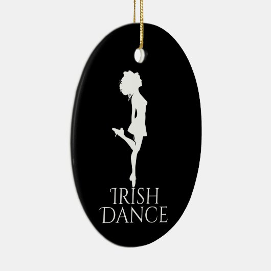 Personalisiert Irish Dance Hard Shoe Weihnachten Keramik Ornament (Rechts)