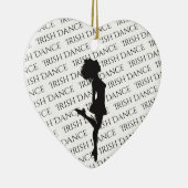 Personalisiert Irish Dance Hard Shoe Weihnachten Keramik Ornament (Rechts)