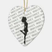 Personalisiert Irish Dance Hard Shoe Weihnachten Keramik Ornament (Links)