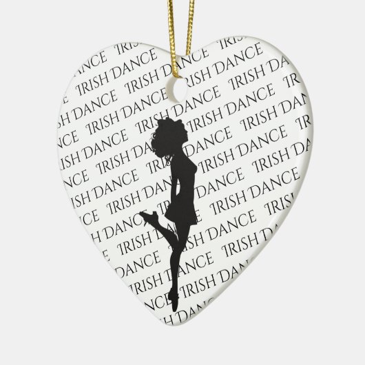 Personalisiert Irish Dance Hard Shoe Weihnachten Keramik Ornament (Links)