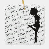 Personalisiert Irish Dance Hard Shoe Weihnachten Keramikornament (Vorderseite)