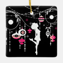 Personalisiert Irish Dance Pink Black Christmas