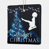 Personalisiert Irish Dance Soft Shoe Blue Weihnach Keramikornament (Links)