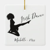 Personalisiert Irish Dance Soft Shooting Christmas Keramikornament (Rückseite)