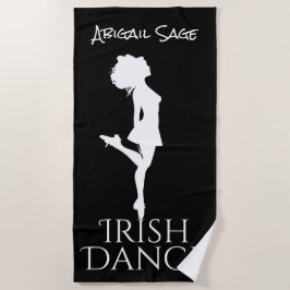 Personalisiert Irish Dancer Hard Shoe Dance Strandtuch