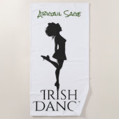 Personalisiert Irish Dancer Hard Shoe Dance Strandtuch