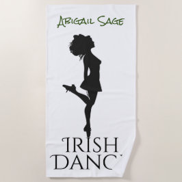 Personalisiert Irish Dancer Hard Shoe Dance Strandtuch