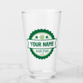 Personalisiert Irish Pub 16 oz. Bierglas Glas (Vorderseite)