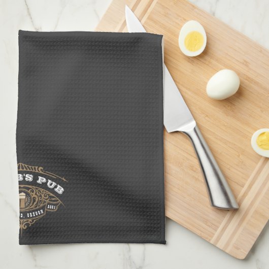 Personalisiert Irish Pub Geschirrtuch (Viertel Falte)