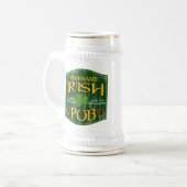 Personalisiert Irish Pub Sign Bierglas (Vorderseite Links)